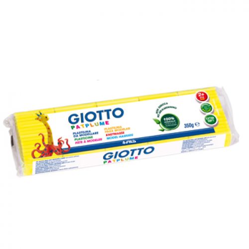 Plasticina Giotto Patplume 350gr Amarelo , Giotto , 160510101 , 8000144510108